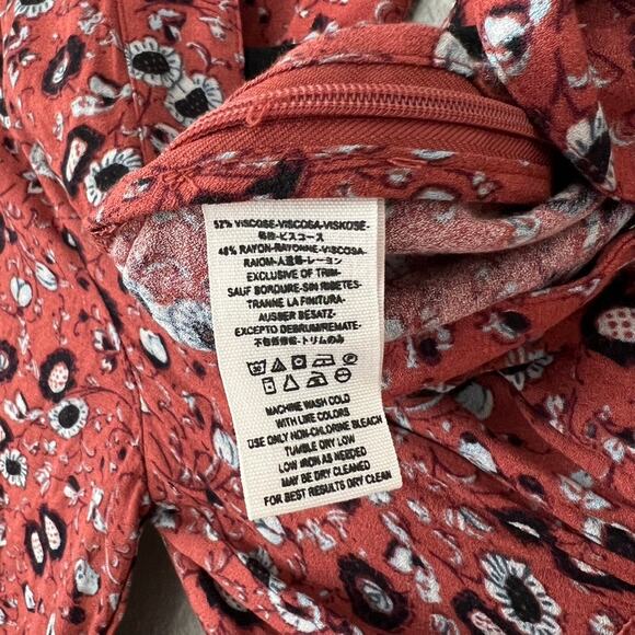 Free People Some Like It Floral Print Womens Plunging V Neck Jumpsuit Romper 4 - Picture 14 of 15